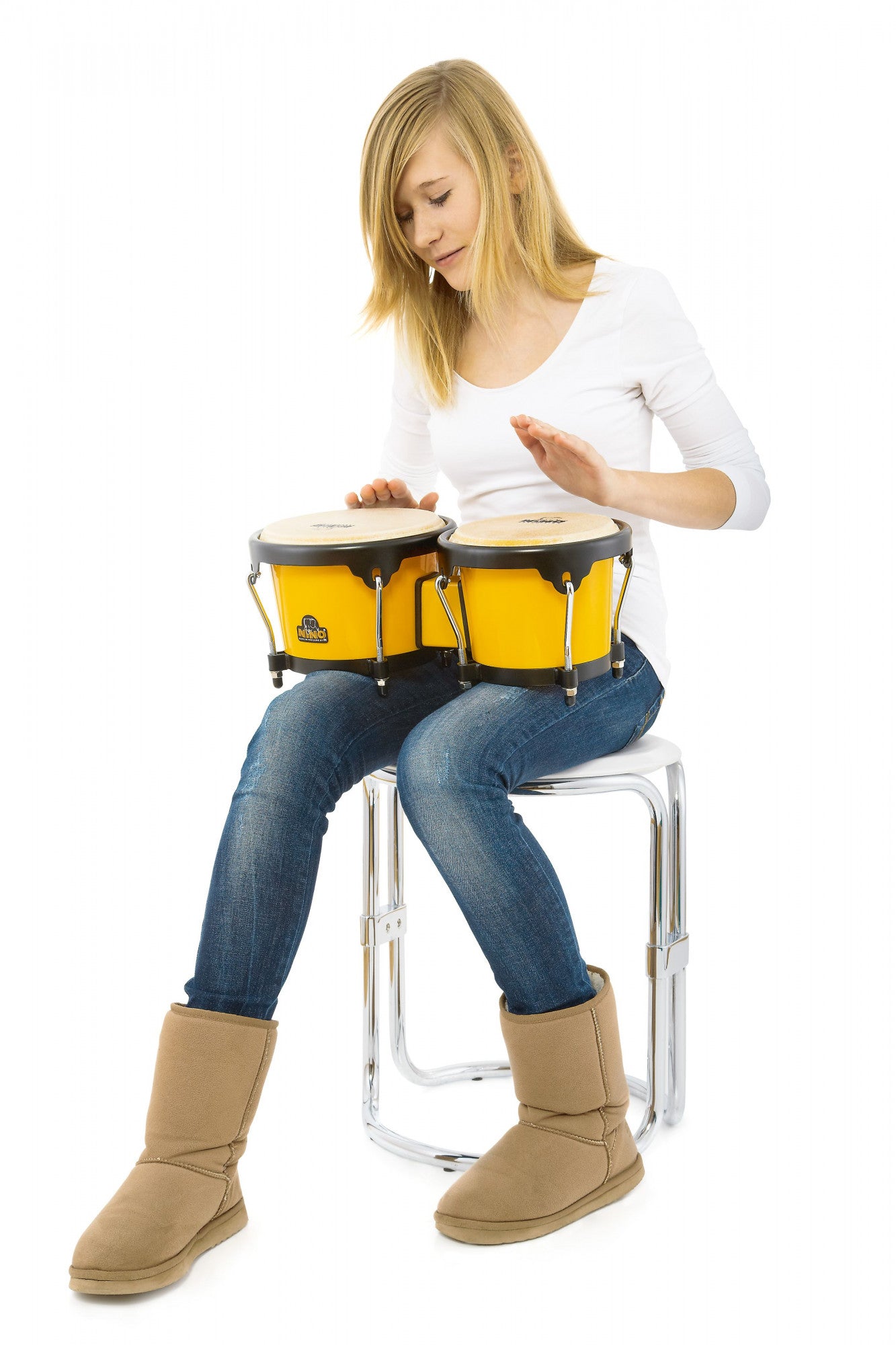 NINO Percussion Molded ABS Bongo Plus - 6 1/2" & 7 1/2"