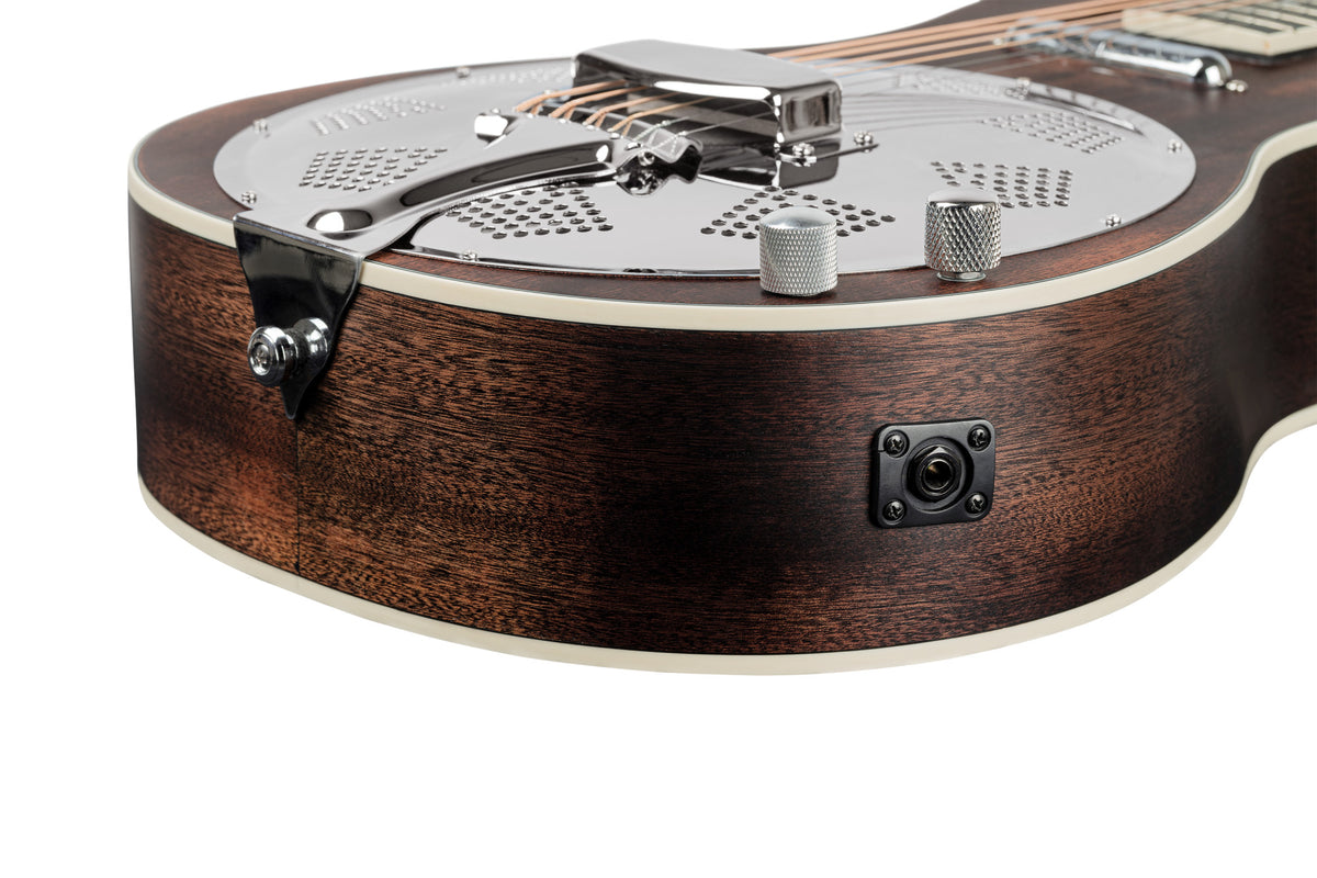 ORTEGA Americana Series Resonator Guitar 6 String - Whiskey Burst Matte / Chrome HW