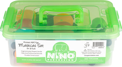 NINO Percussion Molded ABS Egg Maracas Set