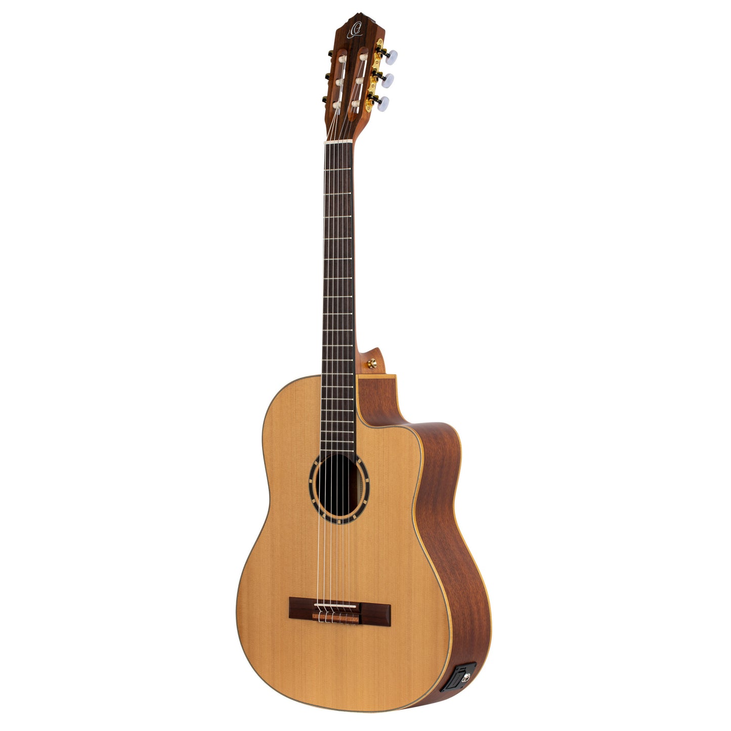 ORTEGA Family Series Pro 4/4 Slim Neck Konzertgitarre 6 String - Massive Zeder / Mahagoni Natur + Bag