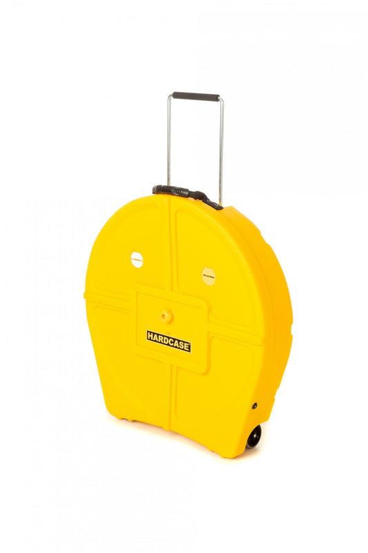 HARDCASE Cymbal Trolley-Case 24" für 12 Becken - Yellow
