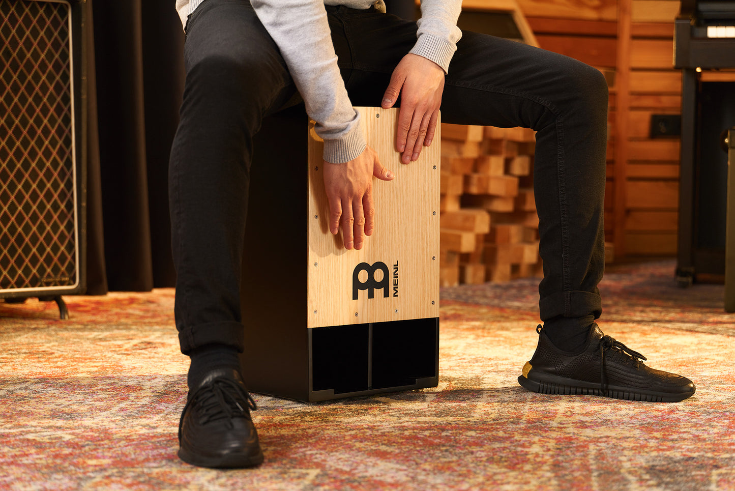 MEINL Percussion Bass Series Subwoofer Cajon - American White Ash