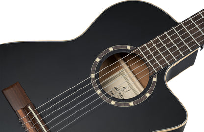 ORTEGA Family Series 3/4 Konzertgitarre 6-String - Satin Black + Gigbag