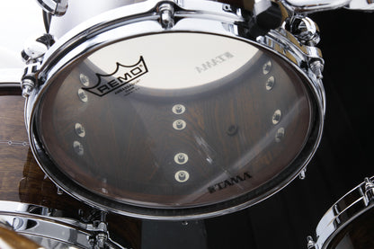 TAMA STAR Bubinga Rack Tom 12" x 7" - Natural Indian Laurel/Chrom HW/Inlay: Only Outside