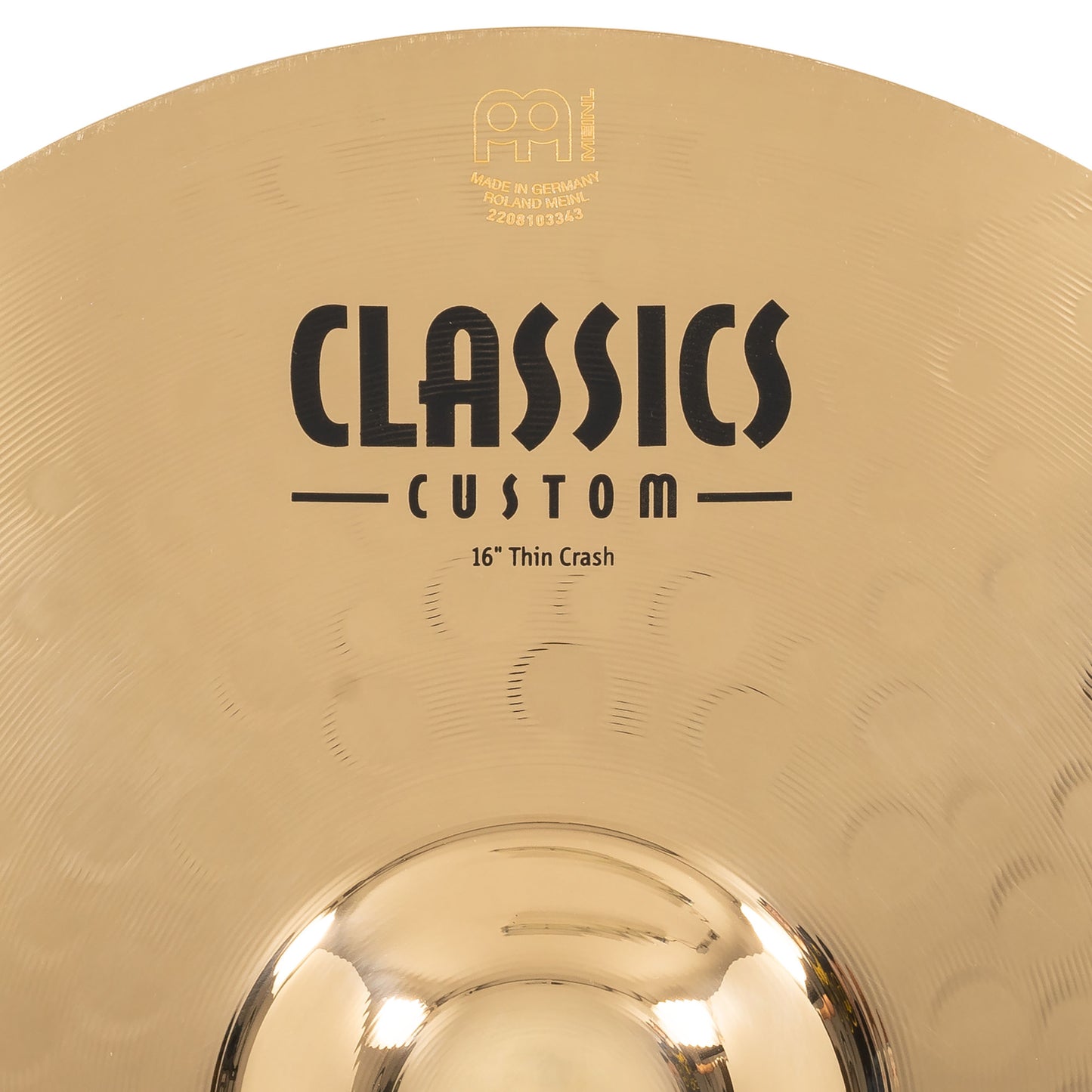 MEINL Cymbals Classics Custom Brilliant Thin Crash - 16"
