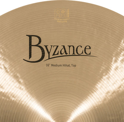 MEINL Cymbals Byzance Traditional Medium Hihat - 16"