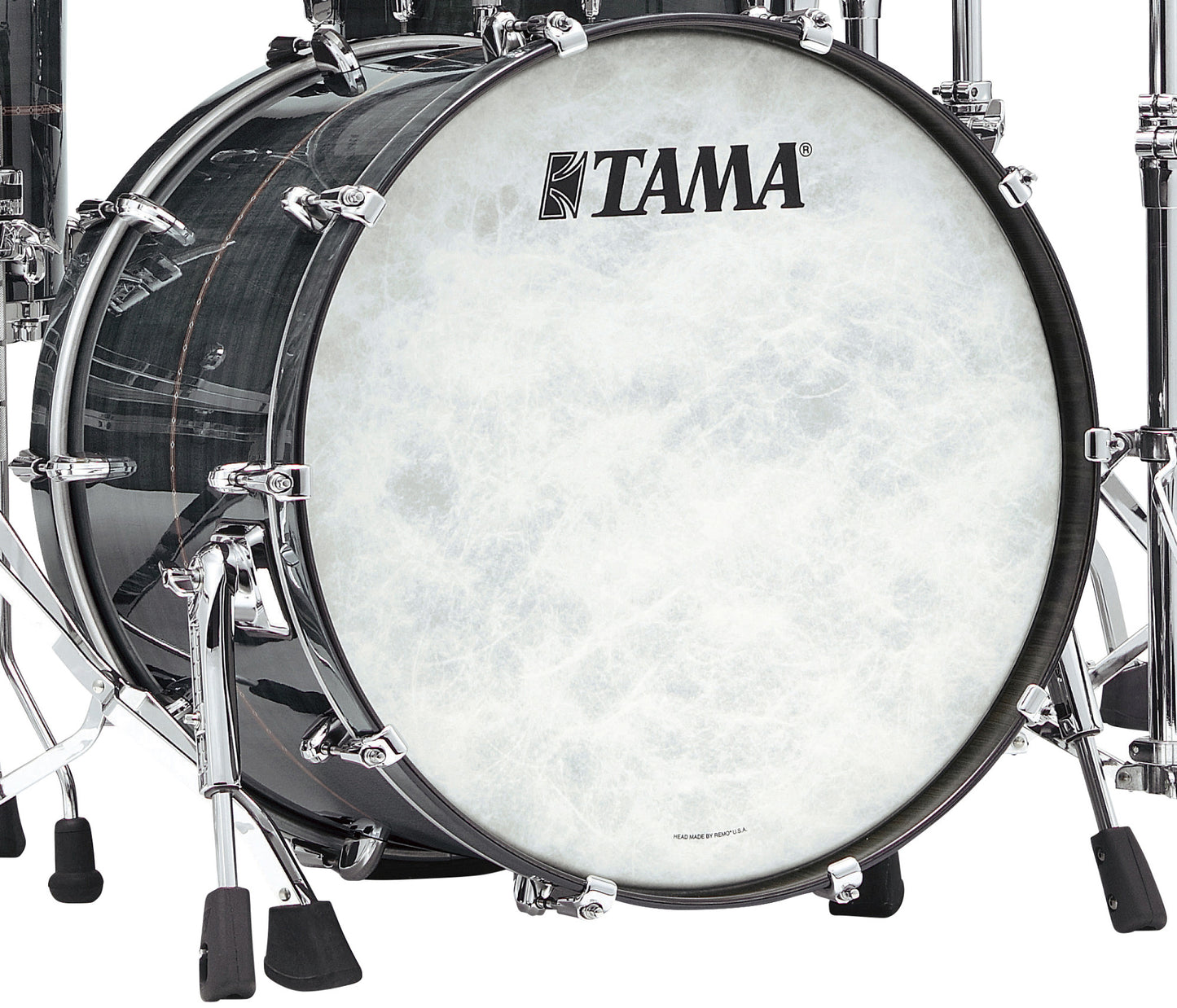 TAMA STAR Bubinga Bass Drum 22" x 16" - Pewter Blue Australian Acacia/Chrome HW/Drum Hoop Matched/with Inlay (outside)