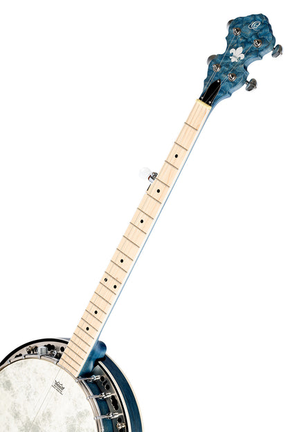 ORTEGA Falcon Series Banjo 5 String - Maple Blue + Bag