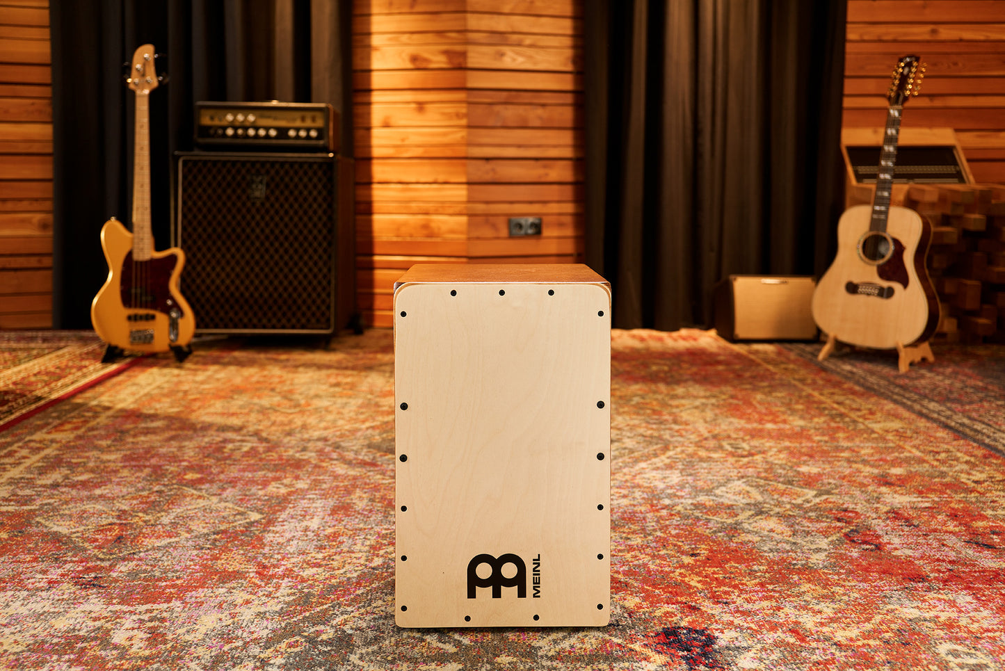 MEINL Percussion Snarecraft Series Snare Cajon 100 - Baltic Birch/Almond Birch