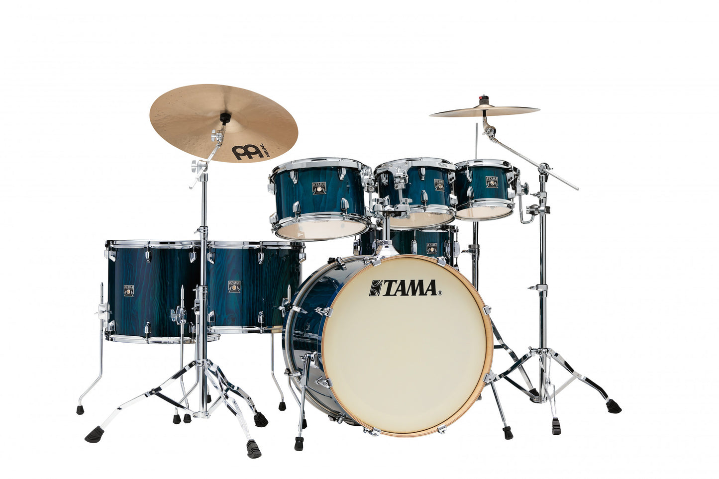 TAMA Superstar Classic Shell Kit 7 teilig - Gloss Sapphire Lacebark Pine/Chrom HW
