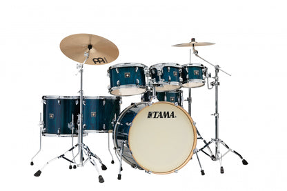 TAMA Superstar Classic Shell Kit 7 teilig - Gloss Sapphire Lacebark Pine/Chrom HW