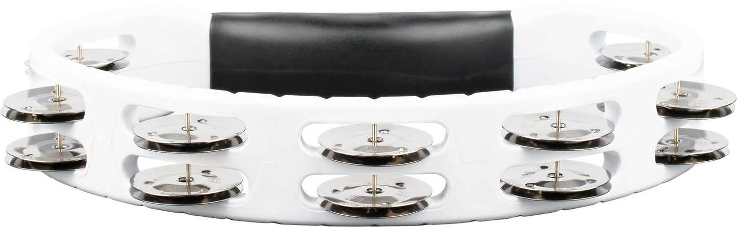 MEINL Percussion Headliner® Series Molded ABS Dual-Row Tambourine - White