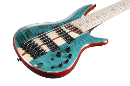 IBANEZ Premium SR E-Bass 6-String - Caribbean Green Low Gloss + Gigbag