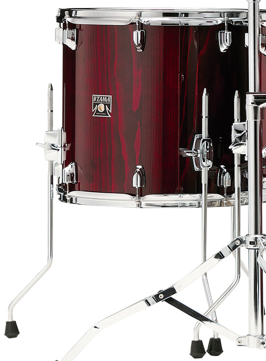 TAMA Superstar Classic Floor Tom 14" x 14" - Gloss Garnet Lacebark Pine/Chrom HW