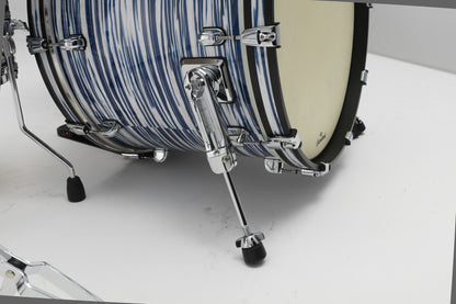 TAMA Starclassic Maple Duracover Wrap Shell Kit 3pcs - Blue & White Oyster /Chrome HW