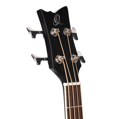 ORTEGA Deep Series 7 Medium Scale Acoustic Bass 4 String - Spruce / Mahogany Satin Black