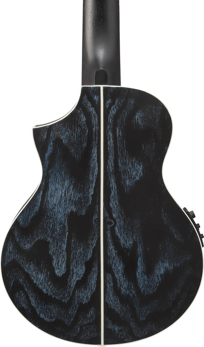 IBANEZ EWP Piccolo Guitar 6-String - Galaxy Aqua Open Pore + Gig Bag