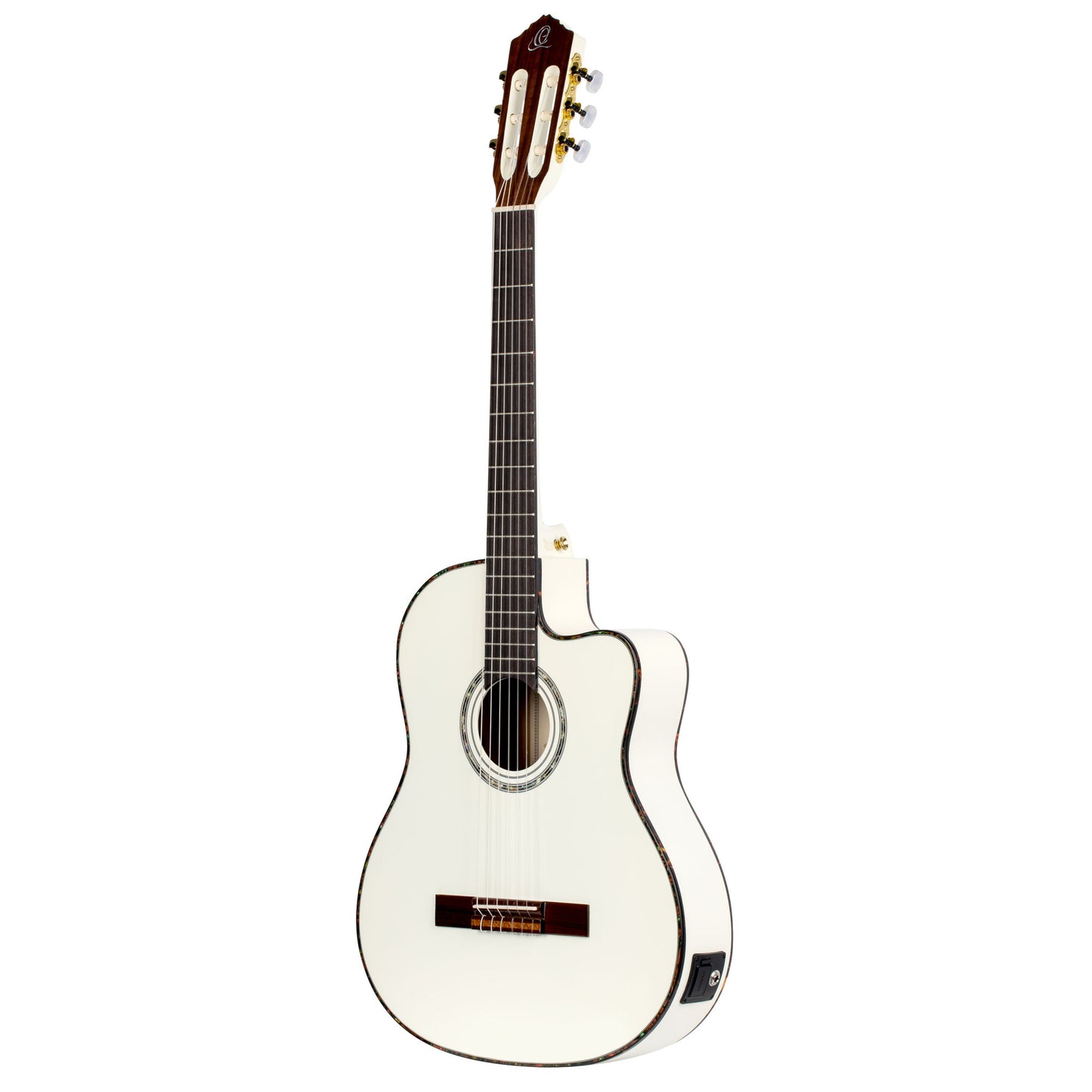 ORTEGA Family Series Pro 4/4 Konzertgitarre 6 String - Massive Fichte / Mahagoni White + Bag