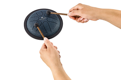 MEINL Sonic Energy Mini Steel Tongue Drum 6" - A Dur/6 Töne/440Hz - Marineblau