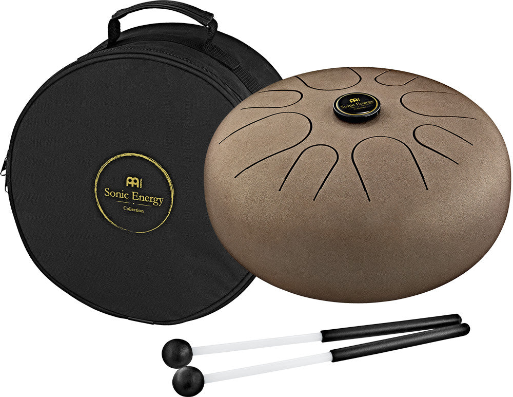 MEINL Sonic Energy Steel Tongue Drum 12" - G Major/8 Notes/440 Hz - Vintage Brown