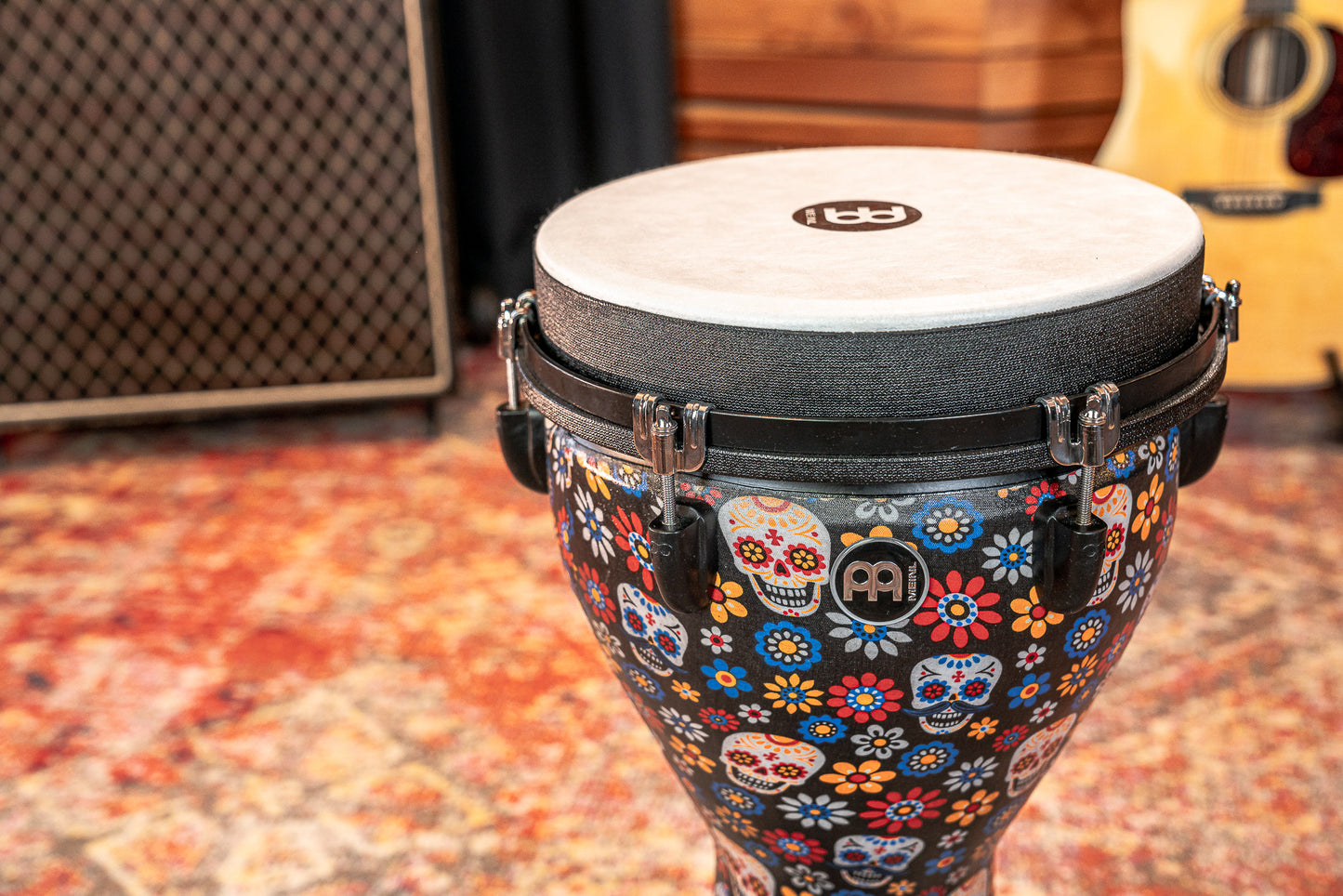 MEINL Percussion Jumbo Djembe 12" - Day Of The Dead