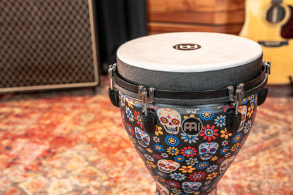 MEINL Percussion Jumbo Djembe 12" - Day Of The Dead