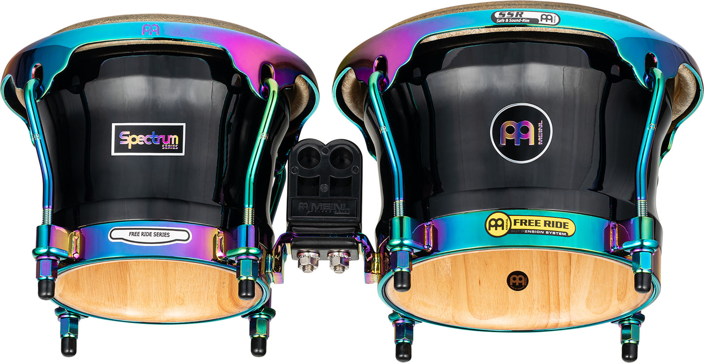 MEINL Percussion Marathon Spectrum Series Bongo 7" Macho &  8 1/2" Hembra - Phantom Black
