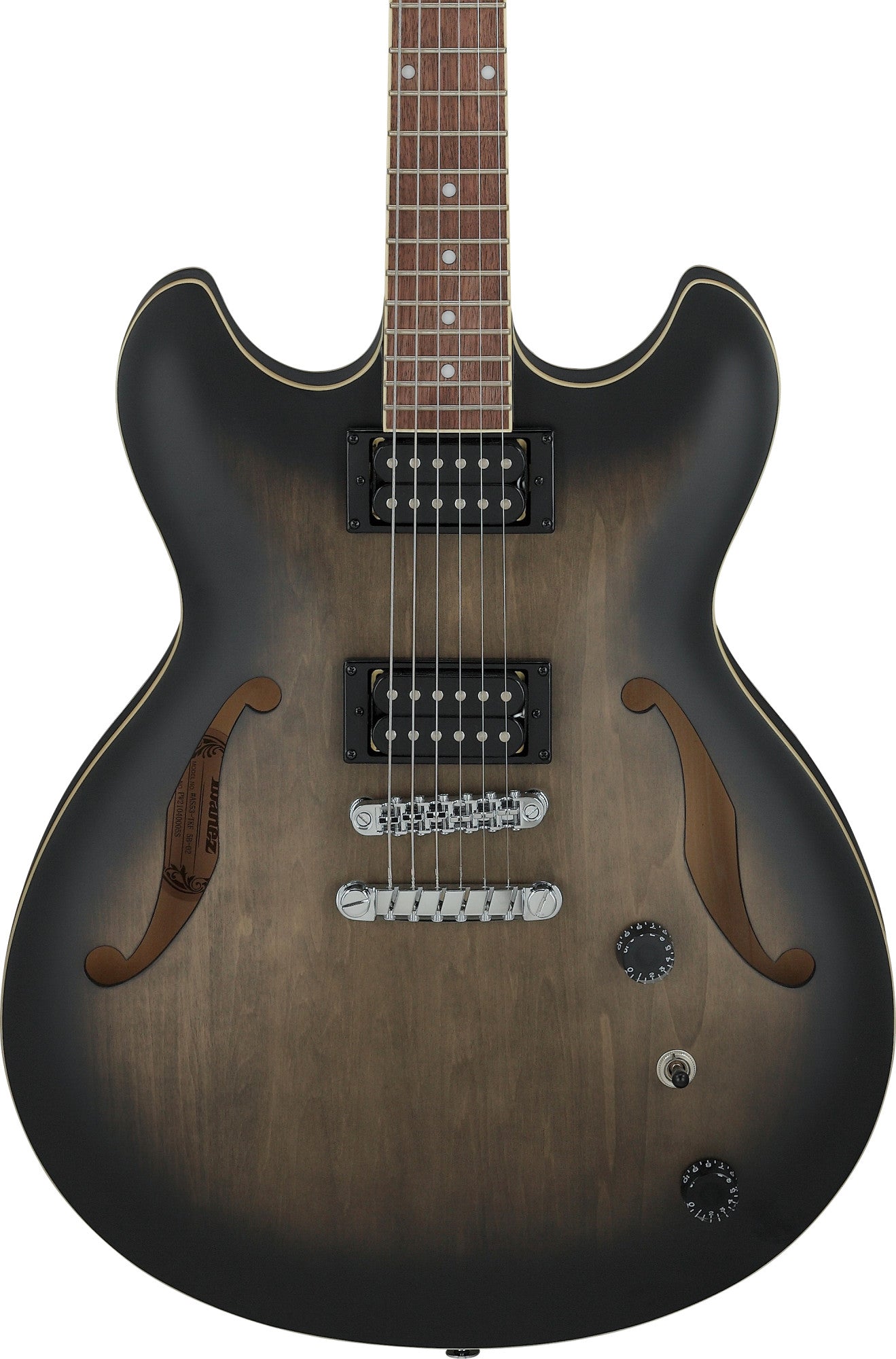 IBANEZ Artcore AS Hollow Body Guitar 6-String - Transparent Black Flat
