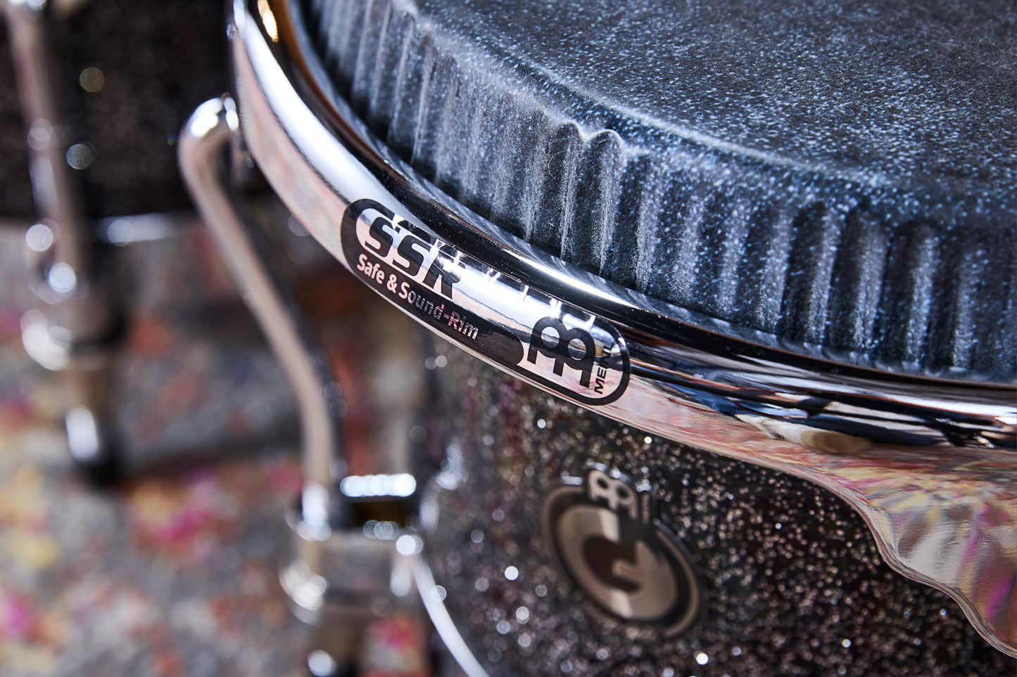 MEINL Percussion Artist Series Bongo Diego Galé, REMO® Black Calfskin Skyndeep Heads  - 7" & 8 1/2" Midnight Star