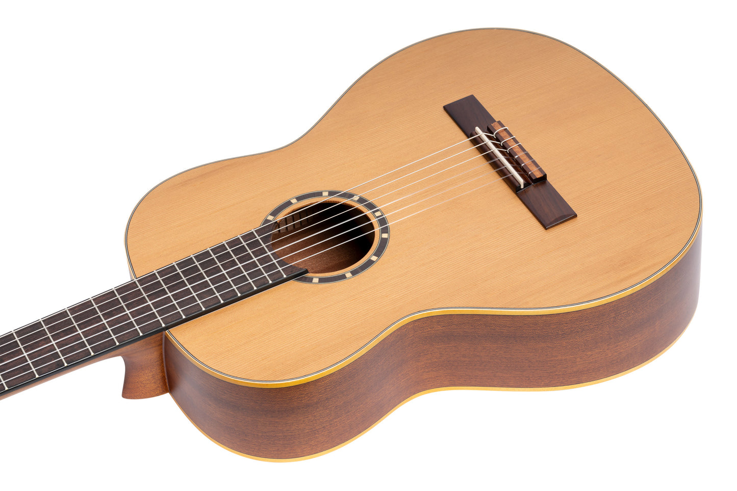 ORTEGA Family Series Pro 4/4 Konzertgitarre 6 String Lefty - Zeder / Mahagoni Natur + Bag