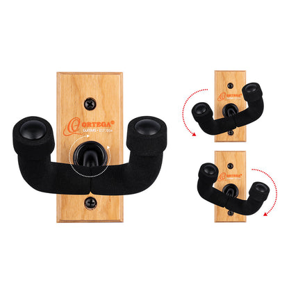 ORTEGA Guitar Wall Hanger - Cherry Wood