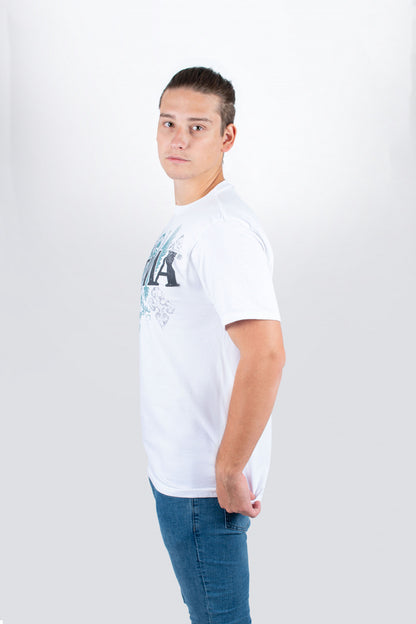 Tama t-shirt in white with Wings Tee frontprint