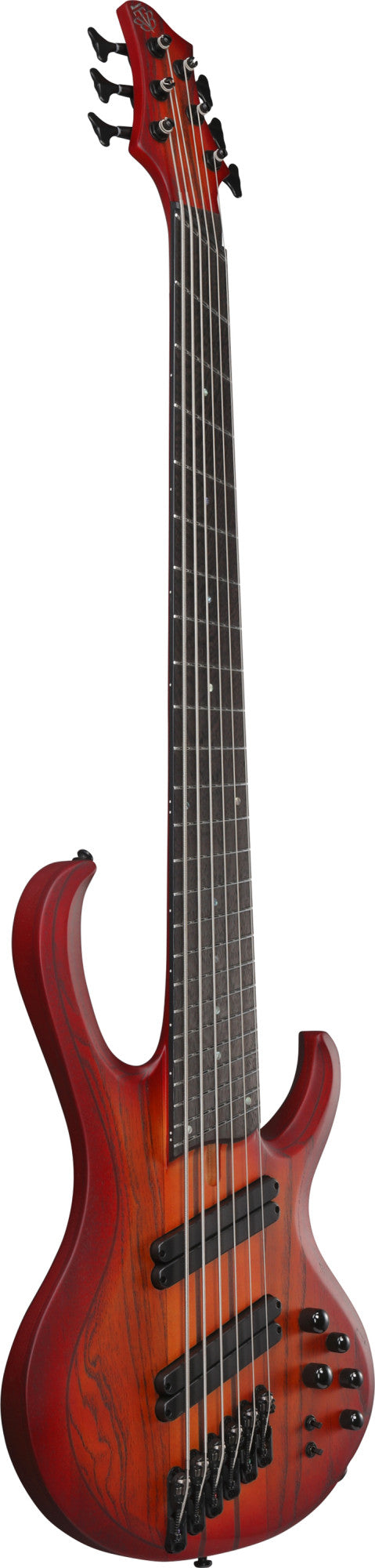 IBANEZ Bass Workshop BTB Electric Bass 6-String - Brown Topaz Burst Flat + Case
