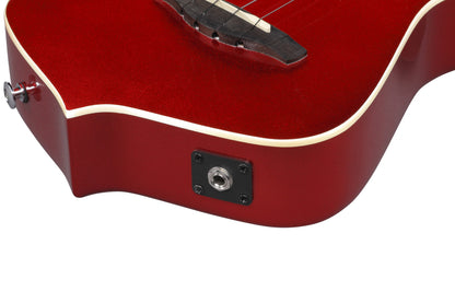 IBANEZ Iceman Tenor Ukulele 4-String - Candy Apple + Gig Bag