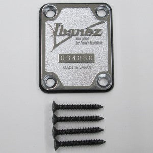 IBANEZ Halsverbindungsplatte mit Dämpfungspad & Schrauben für JS1CR, JS2410, JS2450, - Chrom