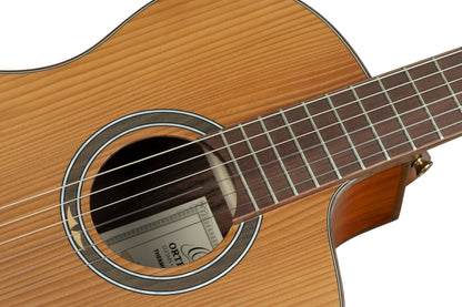 ORTEGA Thermo Series 4/4 Konzertgitarre 6-String - Dunkelbraun matt + Gigbag