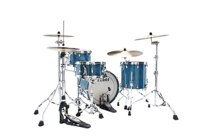 TAMA STAR Maple Shell Kit 3 teilig - Ocean Blue Curly Maple/Chrom HW