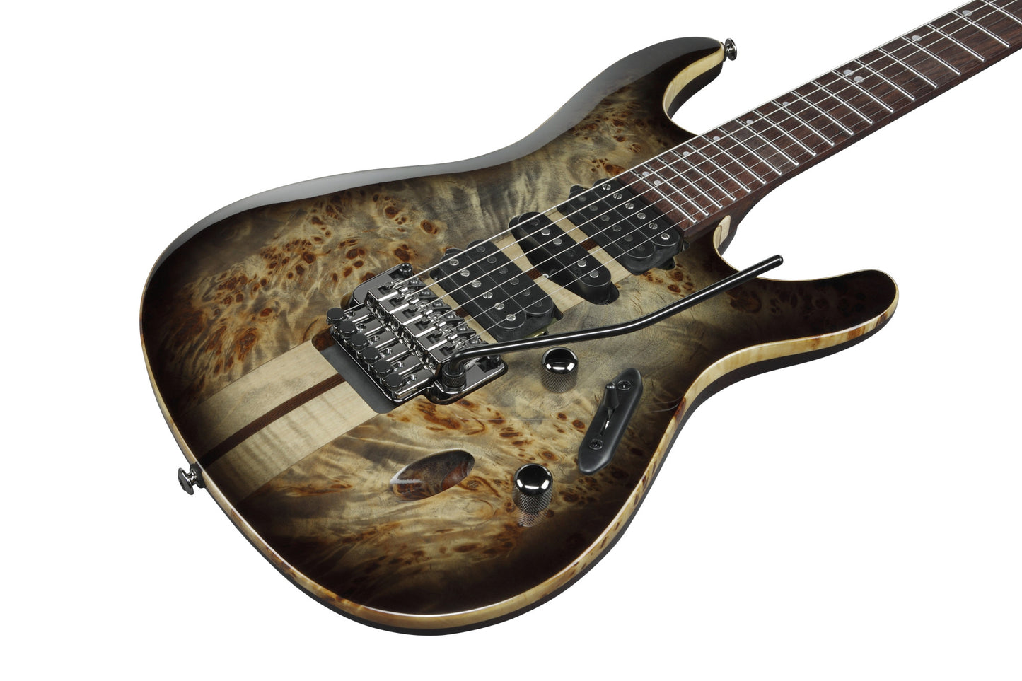 IBANEZ Premium S E-Gitarre 6-String - Charcoal Black Burst + Gigbag