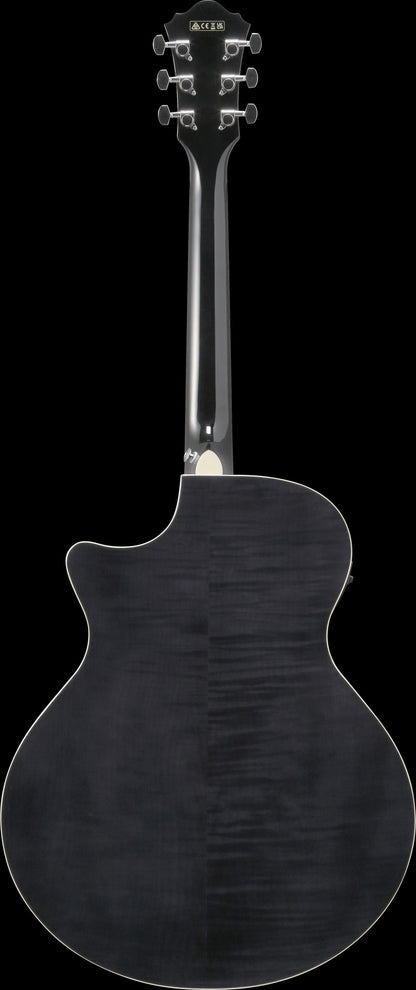 IBANEZ AE Acoustic Guitar 6-String - Transparent Black High Gloss