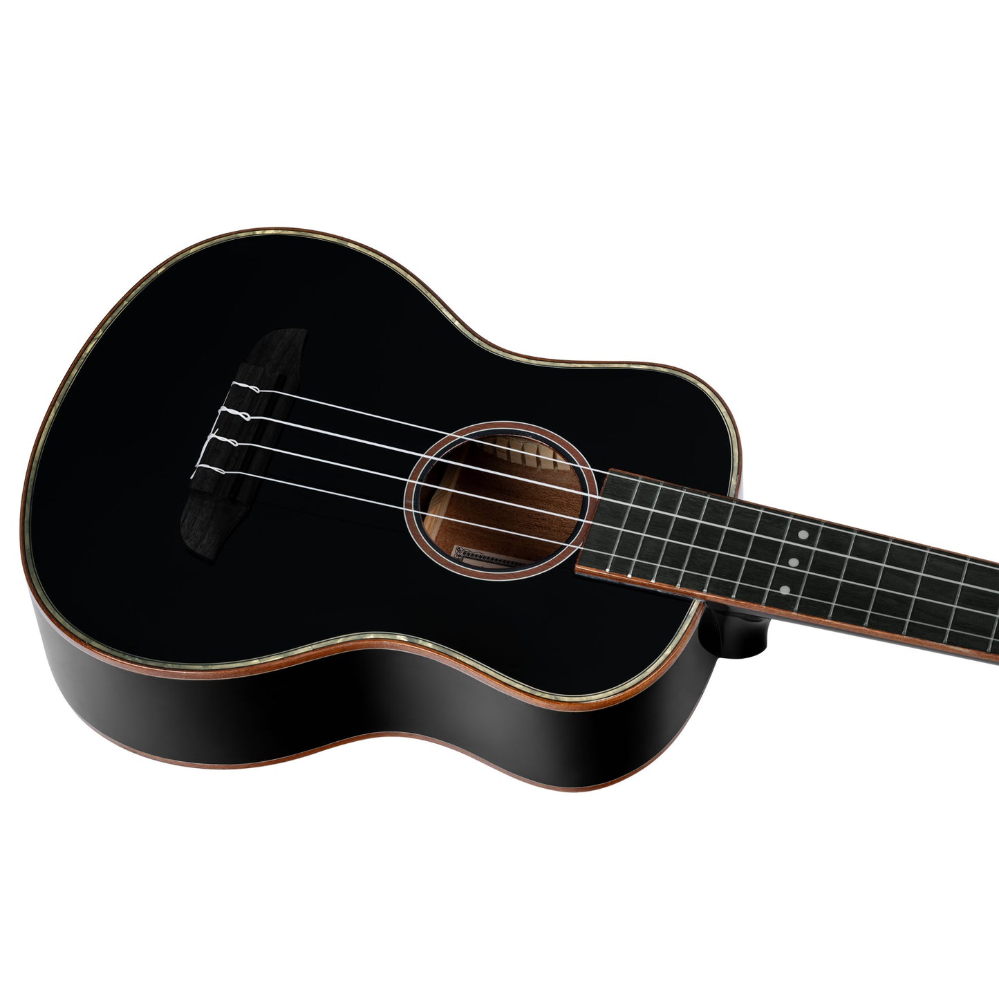 ORTEGA Onyx Serie Tenor Ukulele 4 String - Spruce / Mahogany Black + Bag