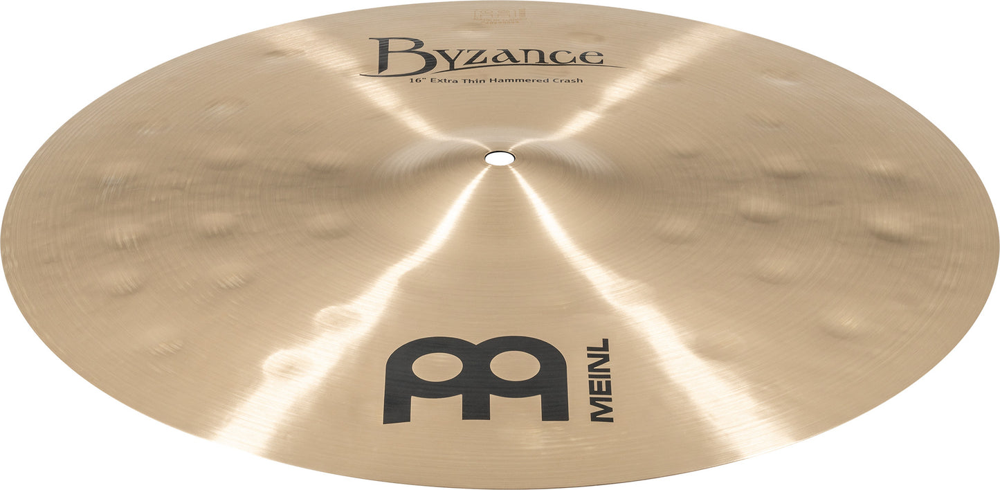 MEINL Cymbals Byzance Traditional Extra Thin Hammered Crash - 16"