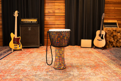 MEINL Percussion Travel Series African Djembe 14" - Kenyan Quilt