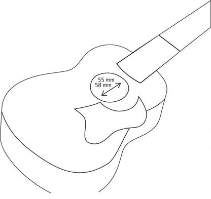 ORTEGA Soprano/Concert-Ukulele-Pickguard - Walnut