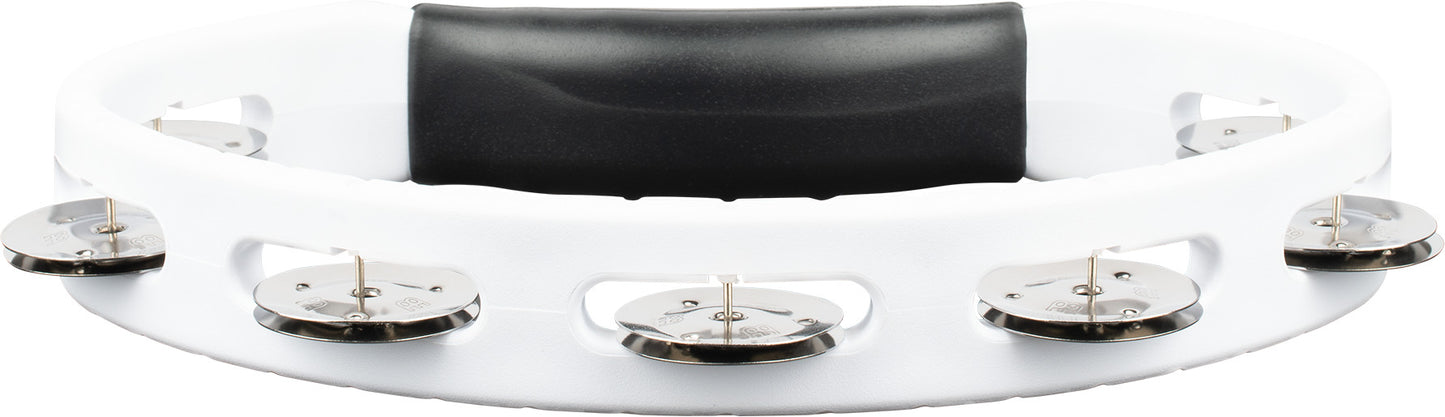 MEINL Percussion Headliner® Series Molded ABS Single-Row Tambourine - White