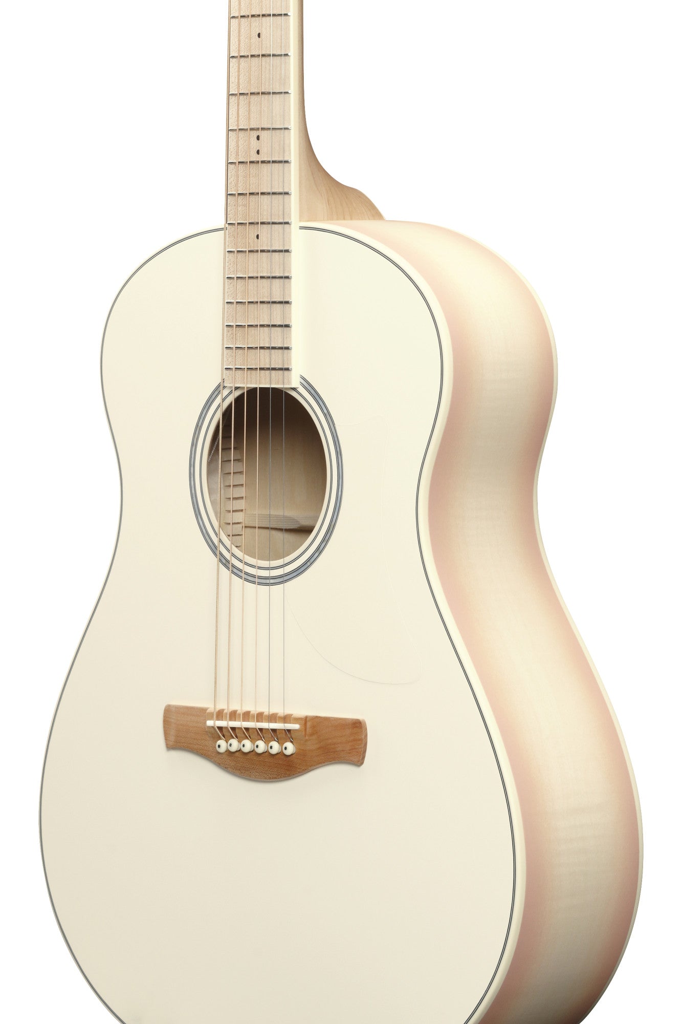 IBANEZ Advanced Acoustic AAM Akustikgitarre 6-String - Transparent Antique White Peach Fuzz Open Pore