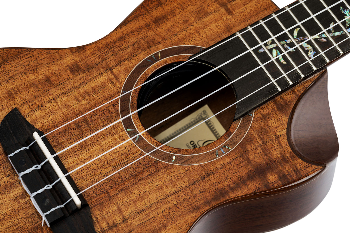 ORTEGA Elite Series Concert Ukulele 4 String - Solid Acacia Natural + Bag