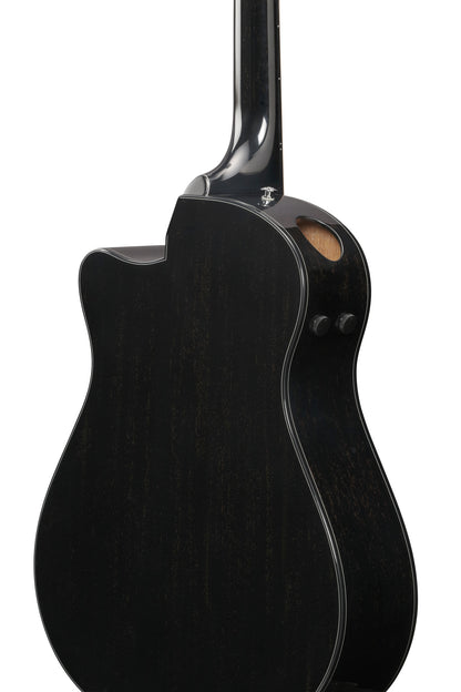 IBANEZ Advanced Acoustic AAM Akustikgitarre 6-String - Rustic Black High Gloss