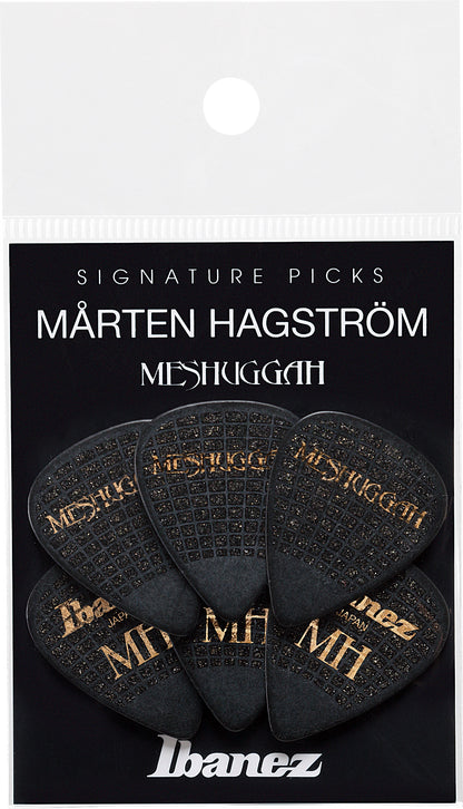 IBANEZ Plektrum „Mårten Hagström“ Schwer, 6 Stück/Set Meshuggah Logo