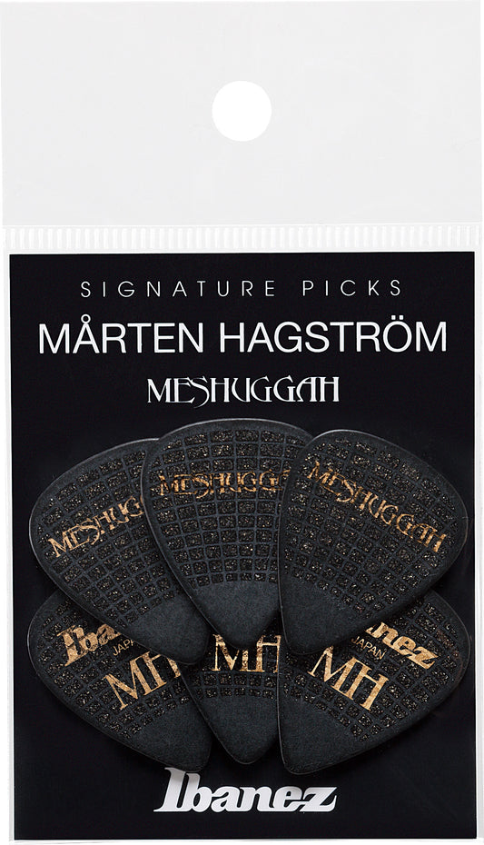IBANEZ Plektrum „Mårten Hagström“ Schwer, 6 Stück/Set Meshuggah Logo