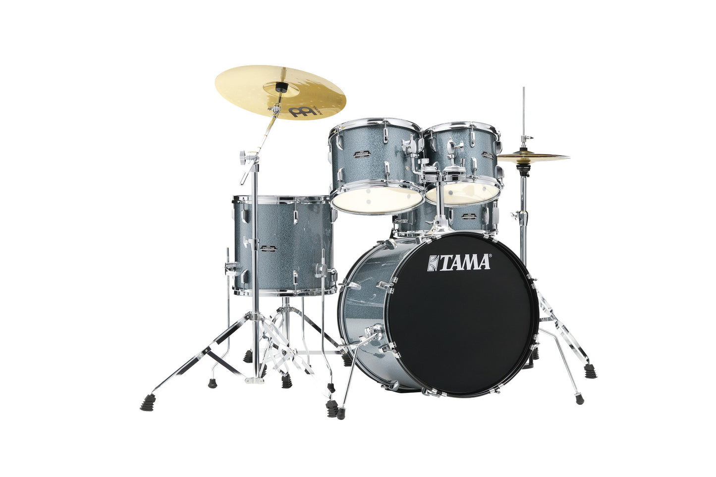 TAMA Stagestar Drum Set 5 teilig (20" BD) - Sea Blue Mist/Chrom HW + MEINL Cymbals BCS Cymbal Set